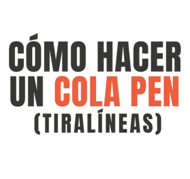 Cómo hacer un Cola Pen