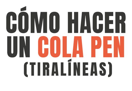 Cómo hacer un Cola Pen